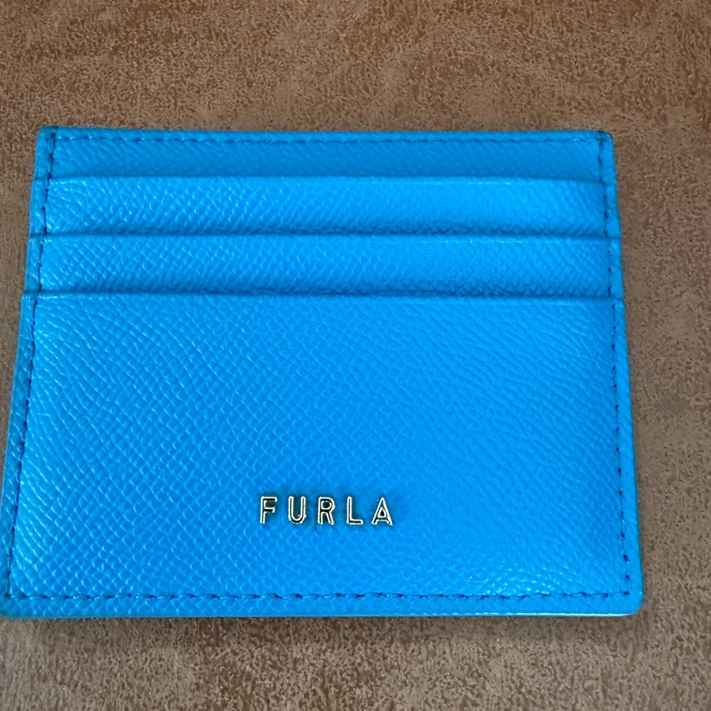 Furla Vibrant Blue Card Holder